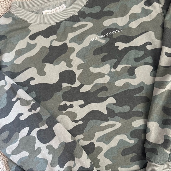 Spiritual Gangster Mazzy Camo Swestshirt - Picture 4 of 8